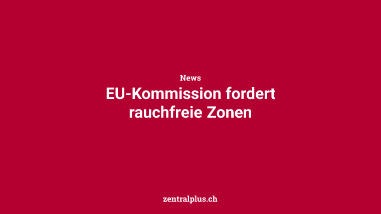 EU-Kommission fordert rauchfreie Zonen