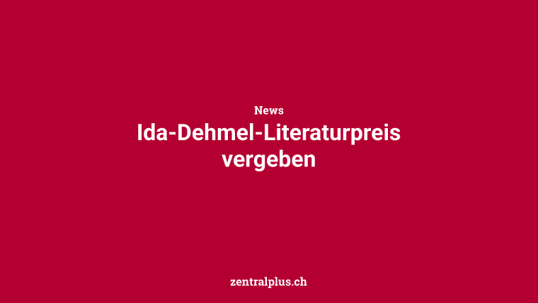 Ida-Dehmel-Literaturpreis vergeben