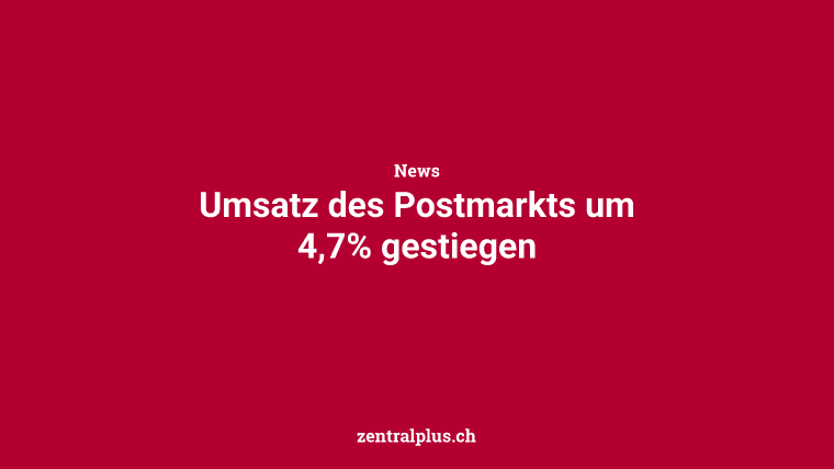 Umsatz des Postmarkts um 4,7% gestiegen