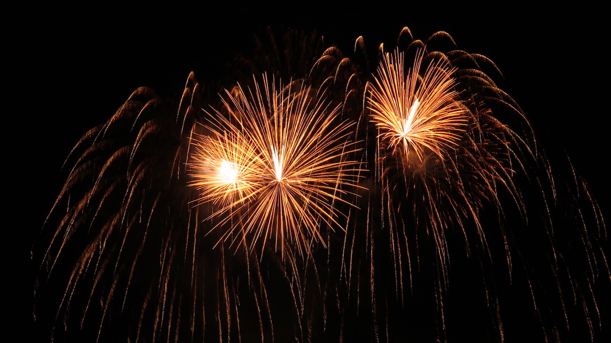 Für viele der Höhepunkt des Abends: das Feuerwerk.